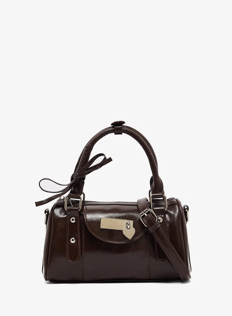 Ginger Metal Buckle Detailing Bag