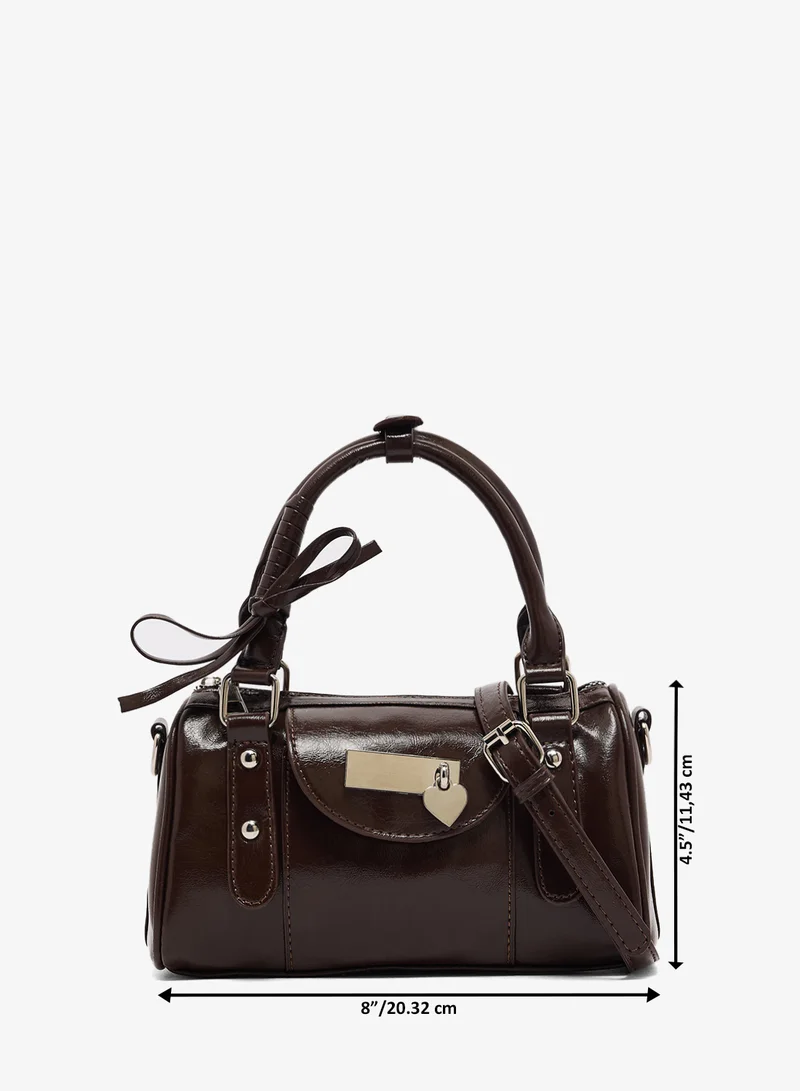 Ginger Metal Buckle Detailing Bag