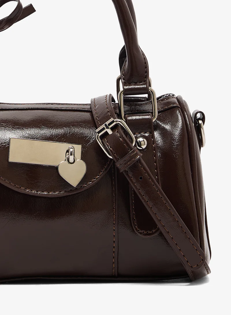 Ginger Metal Buckle Detailing Bag