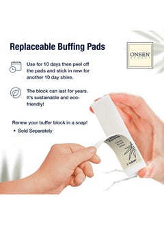 Onsen Secret Professional Nail Buffer Block | Ultimate Shine Nail Buffing Block & 2 Extra Pads | 3-Way Buffing, Smooth & Shine After Filing | Purse Size Manicure Tools for Nail Care | 1 Pack by Onsen  - Image 5