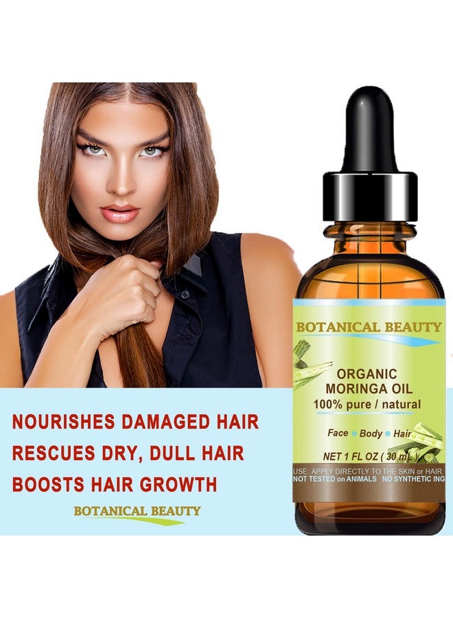 Botanical Beauty Organic Moringa Oil 100% Pure Natural Undiluted 1 Fl.Oz. 30 Ml For Face Skin Hair Lips Body Nails Rich In Vitamin C Vitamin E By Botanical Beauty - Image 4