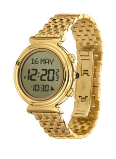 Alfajr Women's WF-14S 37mm Digital Watch with Stainless Steel Strap, Water Resistant, Gold  - Image 4