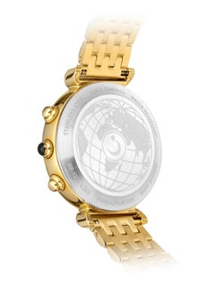 Alfajr Women's WF-14S 37mm Digital Watch with Stainless Steel Strap, Water Resistant, Gold  - Image 2