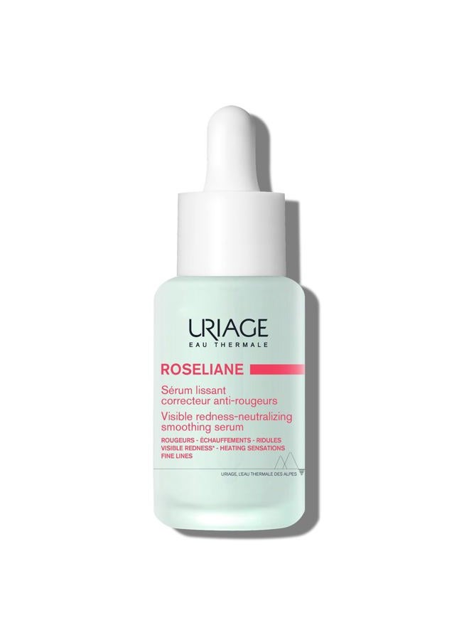 URIAGE Roséliane Redness-Neutralizing Serum | Anti-Redness & Anti-Aging, Soothes & Smoothes, Reduces Redness & Fine Lines, Green-Tinted Formula, 30 mL/1.01 fl. Oz - Image 1