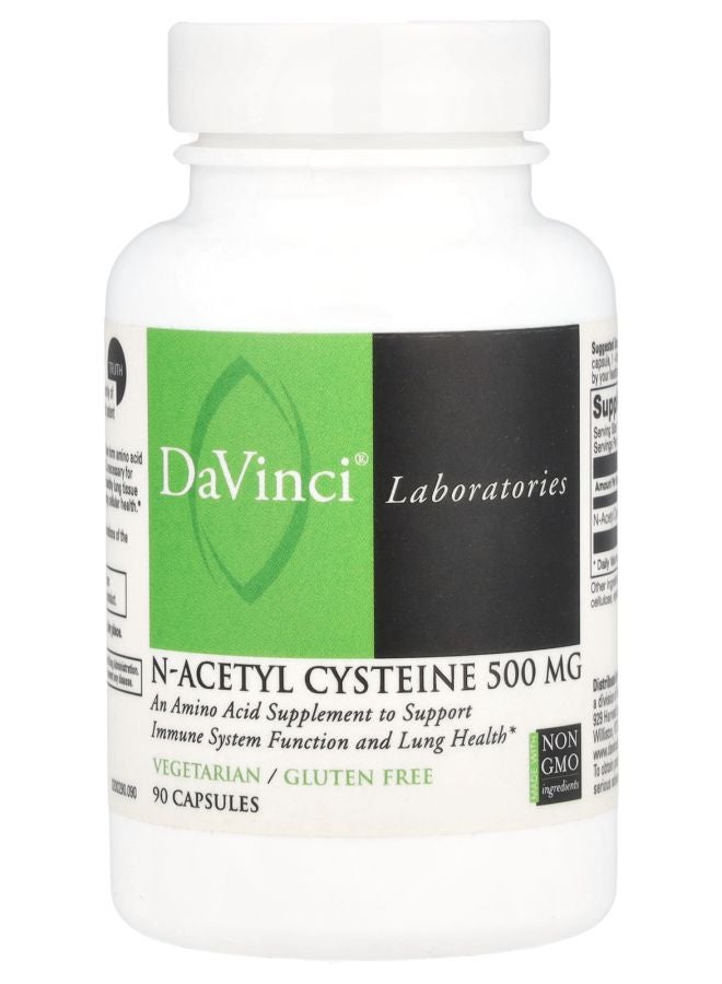 DaVinci Laboratories of Vermont NAcetyl Cysteine 500 mg 90 Capsules
