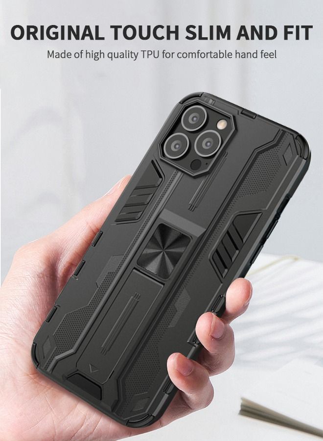 GROIC Compatible IPhone 14 Pro Max Case, Heavy Duty  Drop Protection Phone Cover, shell with Stand, TPU Rugged Magnetic Car Case 6.7 Inch - Image 2