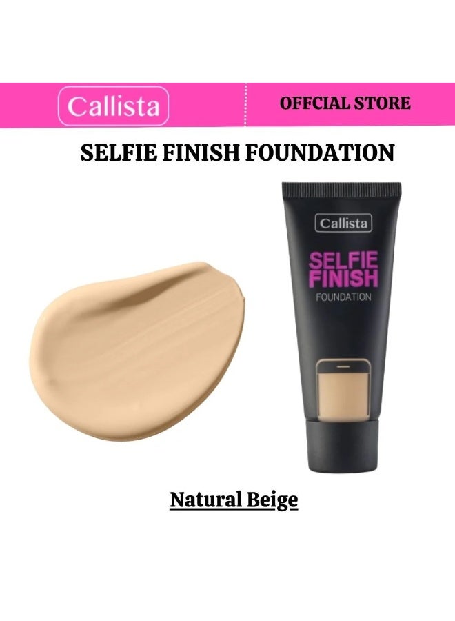 كاليستا فاونديشن سائل بتغطية متوسطة إلى كاملة رقم 100 بتركيبة مرطبة ولمسة مشرقة مع حماية SPF 15 - Image 2