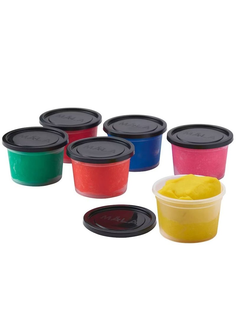 MALA Kids Dough Mixed Colors 6 Pieces - Image 1