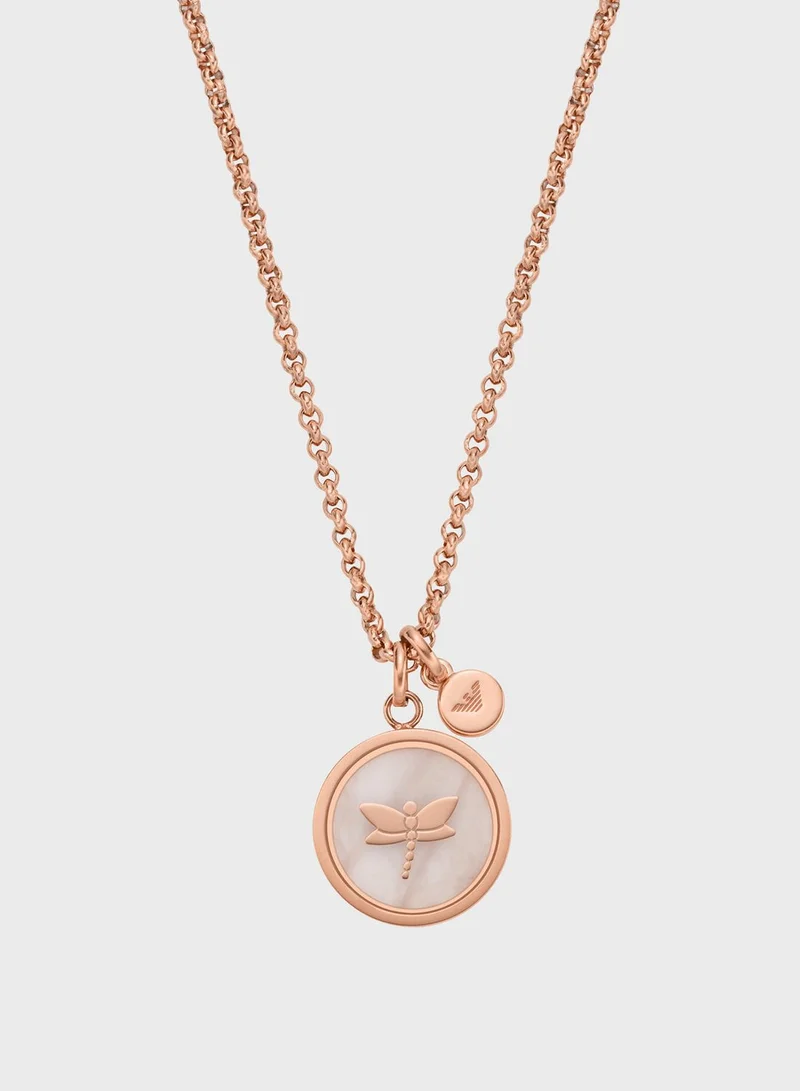 EMPORIO ARMANI Embellished Pendant Necklace
