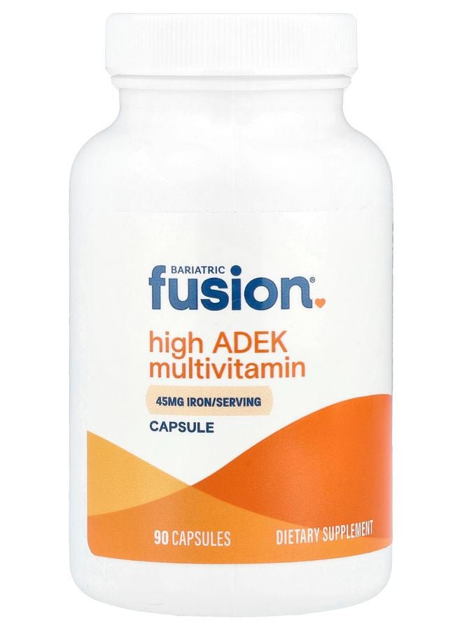 Bariatric Fusion فيتامينات متعددة عالية ADEK 90 كبسولة