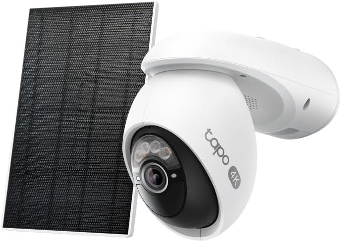 تابو كاميرا أمن خارجية من نوع Tapo C660-Kit بتقنية الطاقة الشمسية ودعم 4K، مزودة بميزات الكشف عن الحركة بالذكاء الاصطناعي، ورؤية ليلية بالألوان، وواي فاي ثنائي النطاق، ومجال رؤية 360 درجة، ومقاومة للعوامل الجوية (IP66) - Image 1