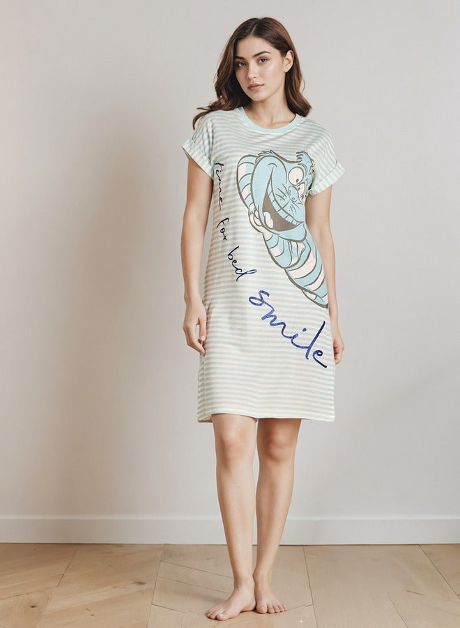 سبلاش فيڤ قميص نوم بياقة دائرية - Image 2