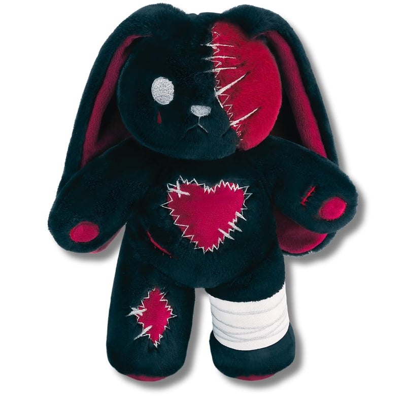 PHITECUS Scary Goth Bunny Plush-Creepy Emo Rabbit Stuffed Animal-Horror Plushie Animal - Image 1