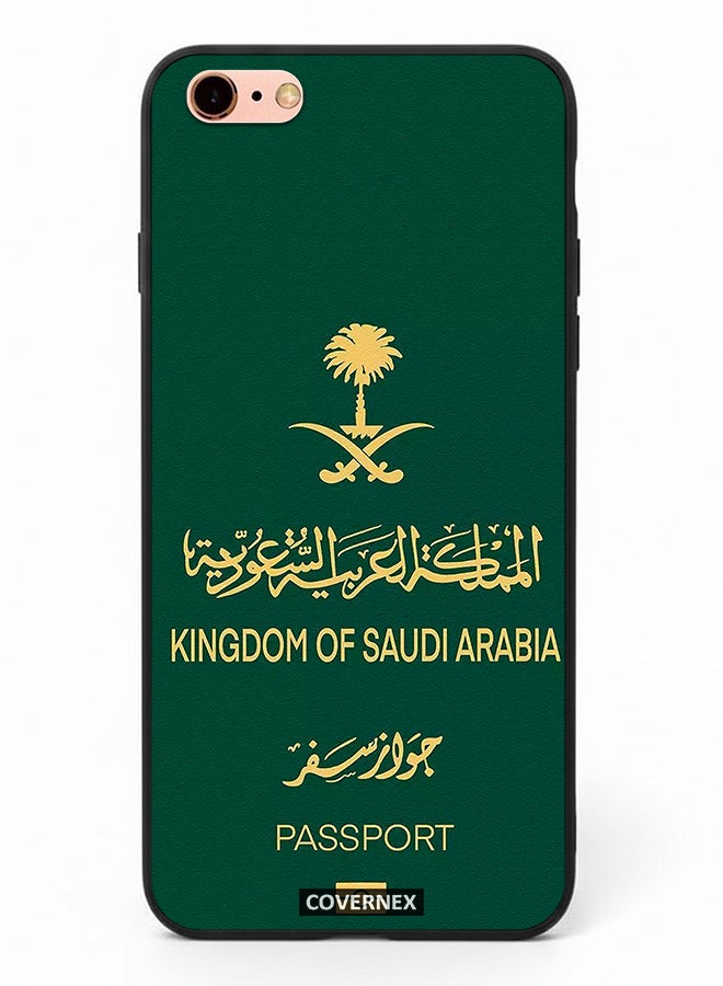 Covernex Apple iPhone 6s Plus Protective Case Cover Printed Featuring Saudi Arabia Passport Inspired Design - Image 2