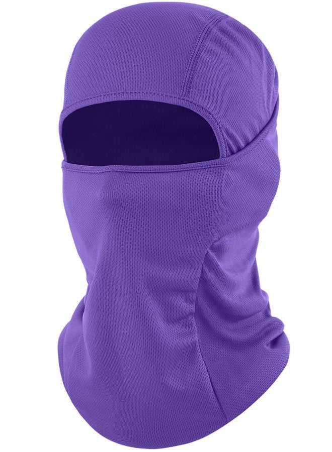 ROXUN Ski Mask Balaclava Shiesty, Motorcycle Football Windproof UV Protector Cooling for Men/Women Purple - Image 1