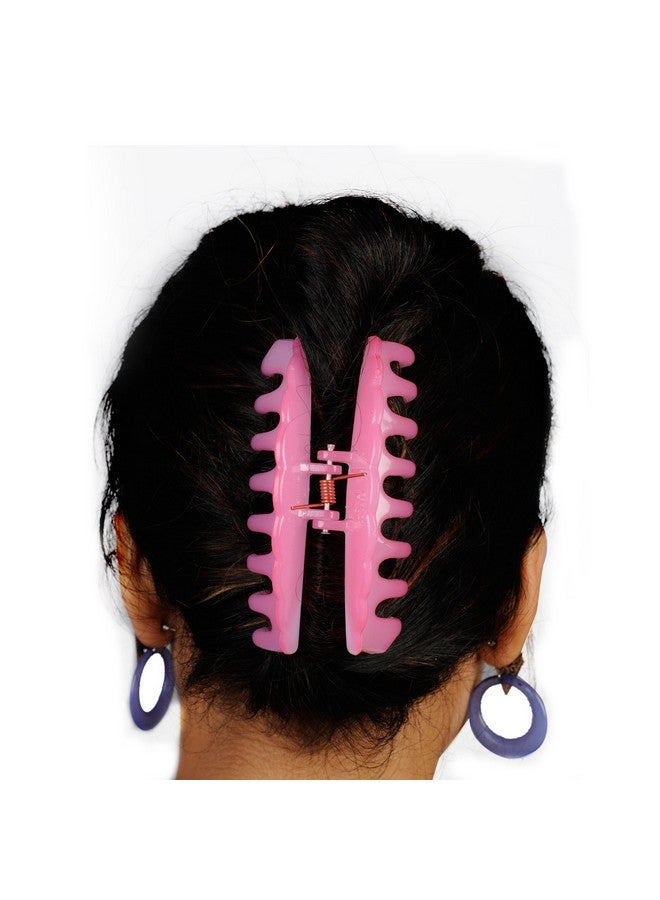 ACCESSHER Multicolour Acrylic Material Jumbo Size Casual Wear Butterfly Clips, Claw Clips, Hair Clutchers With Tight Grip Pack Of 3 For Women And Girls - Image 2