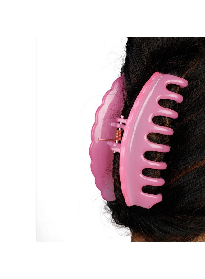 ACCESSHER Multicolour Acrylic Material Jumbo Size Casual Wear Butterfly Clips, Claw Clips, Hair Clutchers With Tight Grip Pack Of 3 For Women And Girls - Image 3