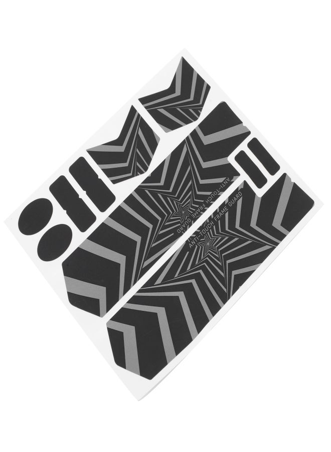 إنلي ملصق عاكس للضوء على الشوكة الأمامية للدراجة الجبلية، ملصق فايف ستار للدراجات - Image 5