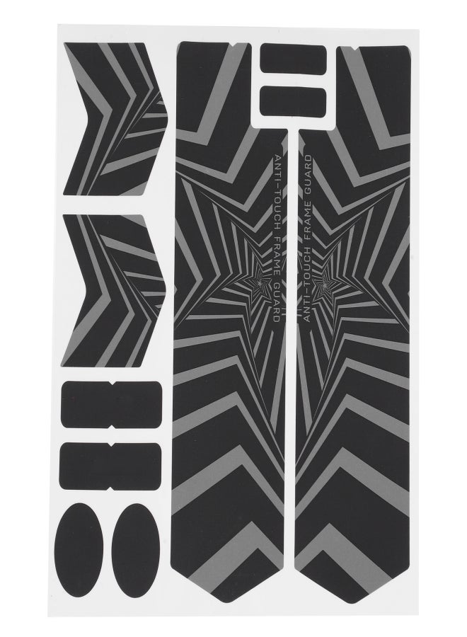 إنلي ملصق عاكس للضوء على الشوكة الأمامية للدراجة الجبلية، ملصق فايف ستار للدراجات - Image 2