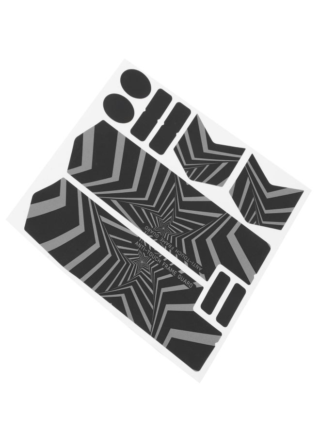 إنلي ملصق عاكس للضوء على الشوكة الأمامية للدراجة الجبلية، ملصق فايف ستار للدراجات - Image 3