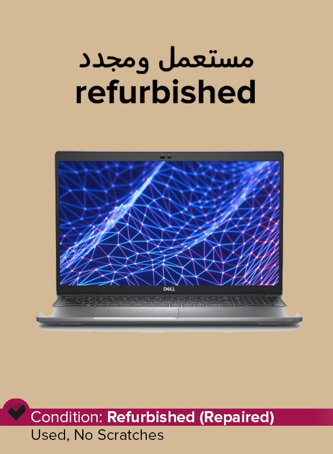 Refurbished - Latitude 5530 Laptop With 15-Inch Full HD Display,Intel Core i5 Processor/10-Core/12th Gen/16GB RAM/512GB SSD/Intel UHD Graphics/Windows 11 Pro English silver
