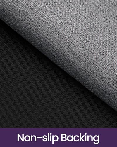 DEXI Door Mat Inside Entrance 24x36, Ultra Non Slip Rubber Backed Dirt Trapper, Low Profile Thin Welcome Doormat, Absorbent Easy Clean Entry Mats for Entryway, Patio, Grey - Image 5