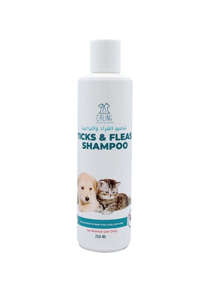 Caline TICKS & FLEAS SHAMPOO 250 ml - Image 1