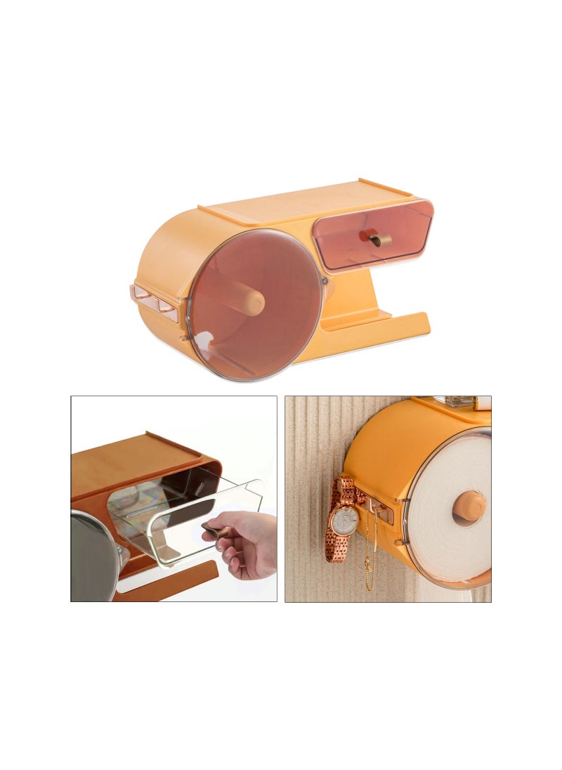 AIWANTO Wall mounted Multi-function Bathroom Tissue Storage Rack  - Image 3