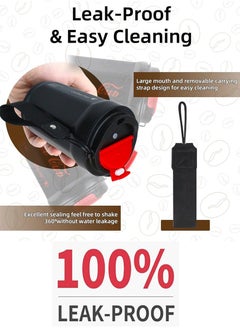 QUTOOB Trendy Coffee Mug For Office, Driving, Picnic, Home and Outdoor - 400ml Insulated Stainless Steel Travel Tumbler For Hot and Cold Drinks, Premium Quality Coffee Cup With Lid and Carrying Strap  - Image 3