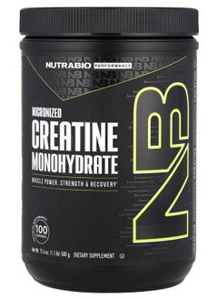 NutraBio Performance Micronized Creatine Monohydrate 1.1 lbs (500 g) 