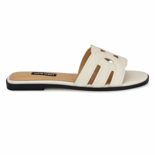 Nine West Women's Geena3 Sandal, White 140, 7 - Image 2