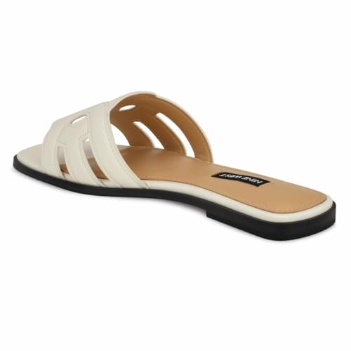 Nine West Women's Geena3 Sandal, White 140, 7 - Image 1