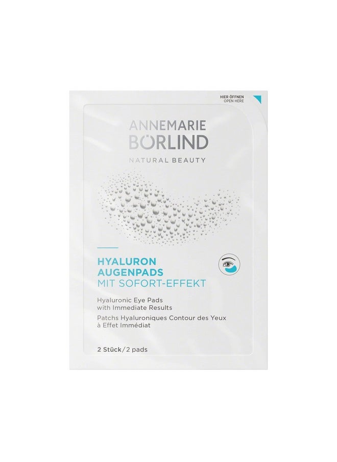 Annemarie Borlind - Hyaluronic Eye Pads With Immediate Results Moisturizing Refreshing And Cooling Eye Care Vegan 6 X 2 Pads 0.52 Oz. - Image 1
