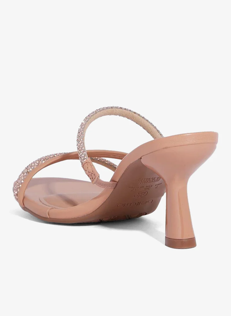 Beira Rio Nude Block Heel Sandals for Women – Stylish Ladies Heels Sandals for Everyday Wear for Women | Best Price UAE