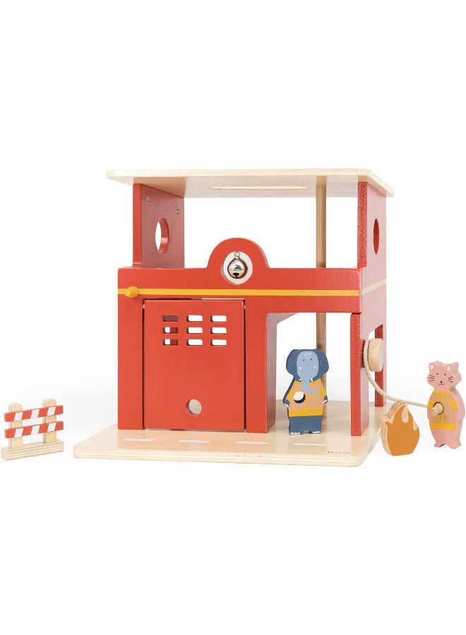 Trixie Trixie Wooden Animal Fire Station  - Image 1