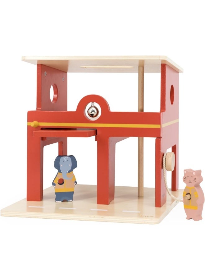 Trixie Trixie Wooden Animal Fire Station  - Image 2