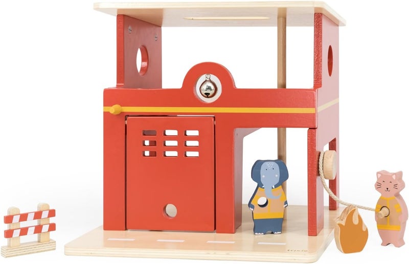 Trixie Wooden Animal Fire Station - Image 1