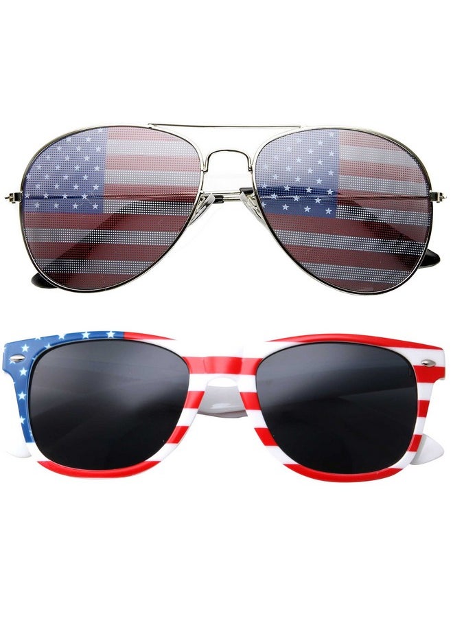 2 Pair Combo Patriotic American Us Flag Sunglasses Bulk Usa - pzsku/Z54D8E055C69B9AF0A702Z/45/_/1718184991/924da430-ef6e-408b-b3f8-b2a0a2c36fb8