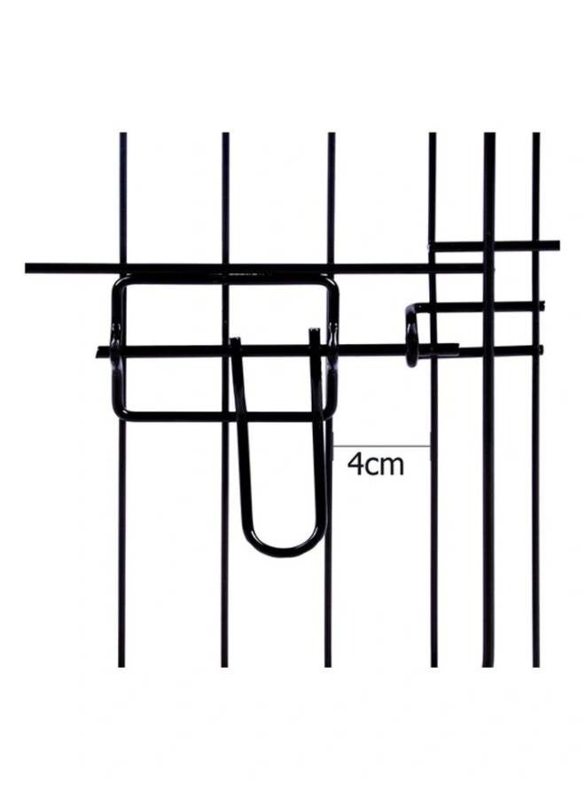 Metal foldable pet play pen with door 8 panels 91 cm - Image 3