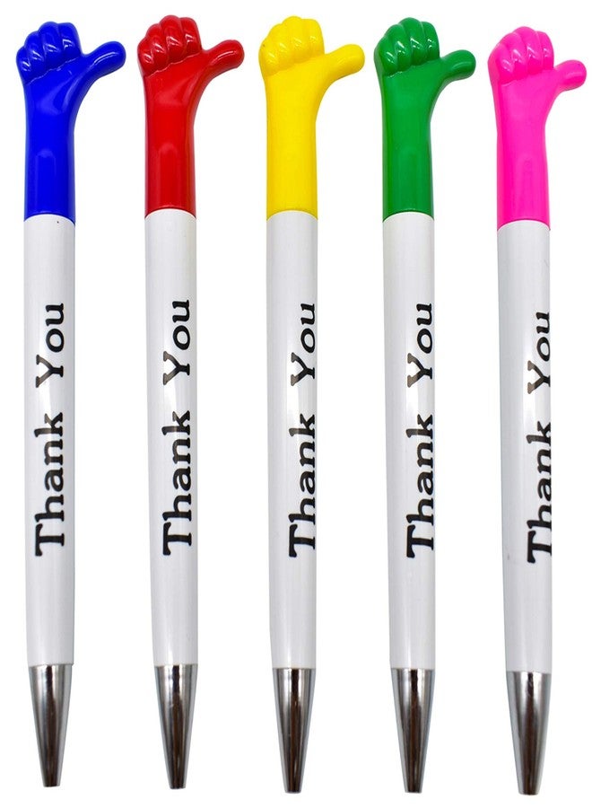 Maydahui 25 PCS Thank You Greeting Gift BallPoint Pen Thumbs Up Pens Cute Hand Gesture Pens for Thanksgiving Employee Appreciation Party (Black and Blue Ink Random Delivery) - Image 1
