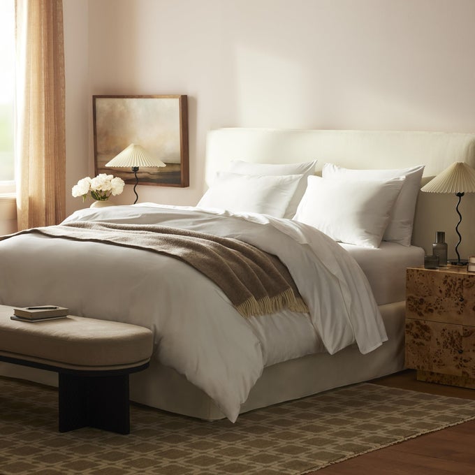 LUXURY SATEEN 4 PIECE FULL SIZE SHEETS SET IN WHITE 100 COTTON SATEEN SHEETS 1 FITTED SHEET 1 FLAT SHEET 2 PILLOWCASES