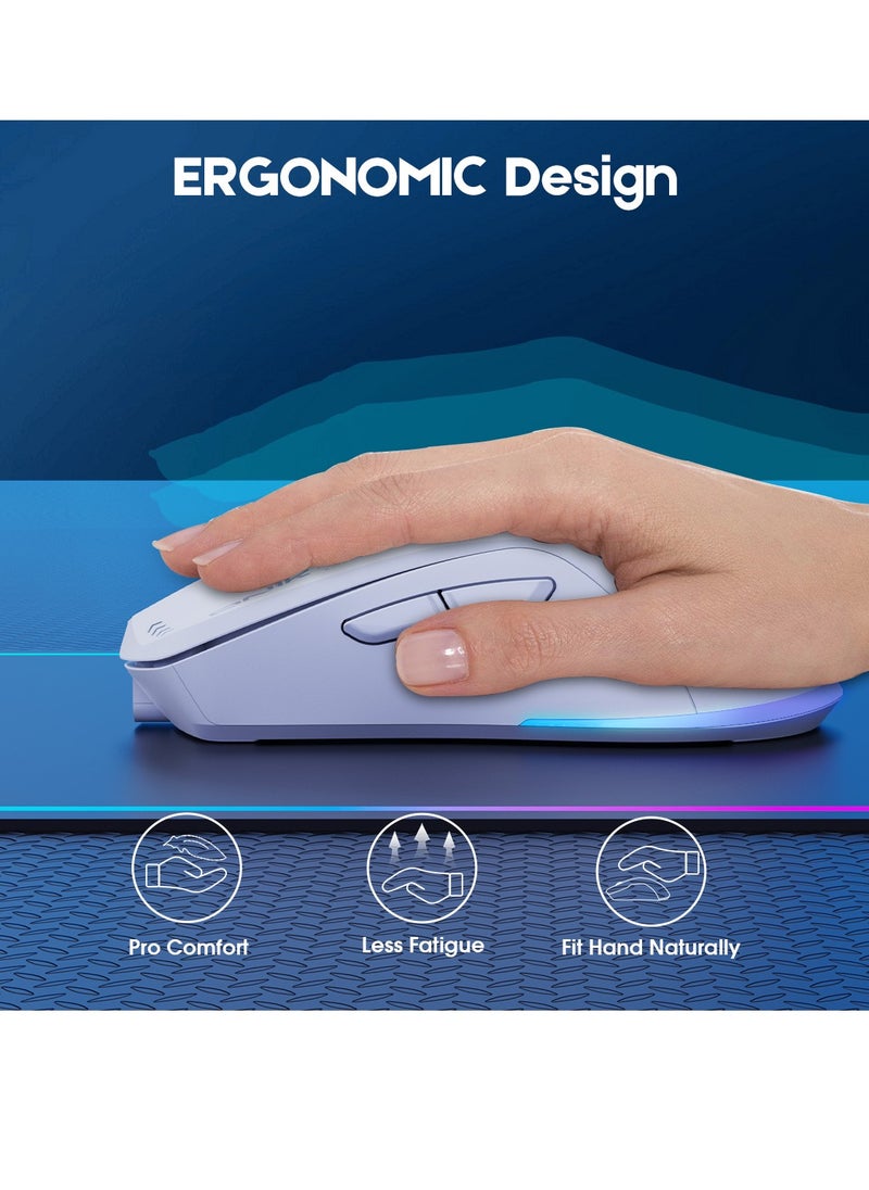 onikuma - 2.4G E-sports Game Mouse Mechanical Computer USB Colorful RGB Mouse - Image 1