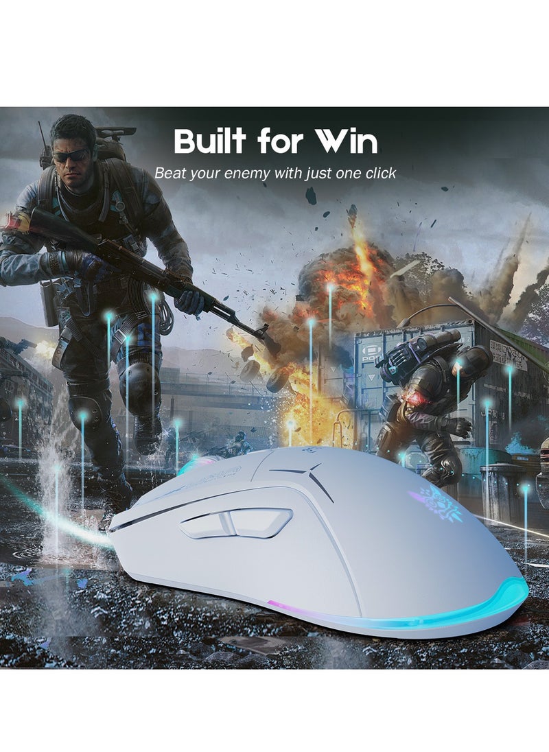 onikuma - 2.4G E-sports Game Mouse Mechanical Computer USB Colorful RGB Mouse - Image 1