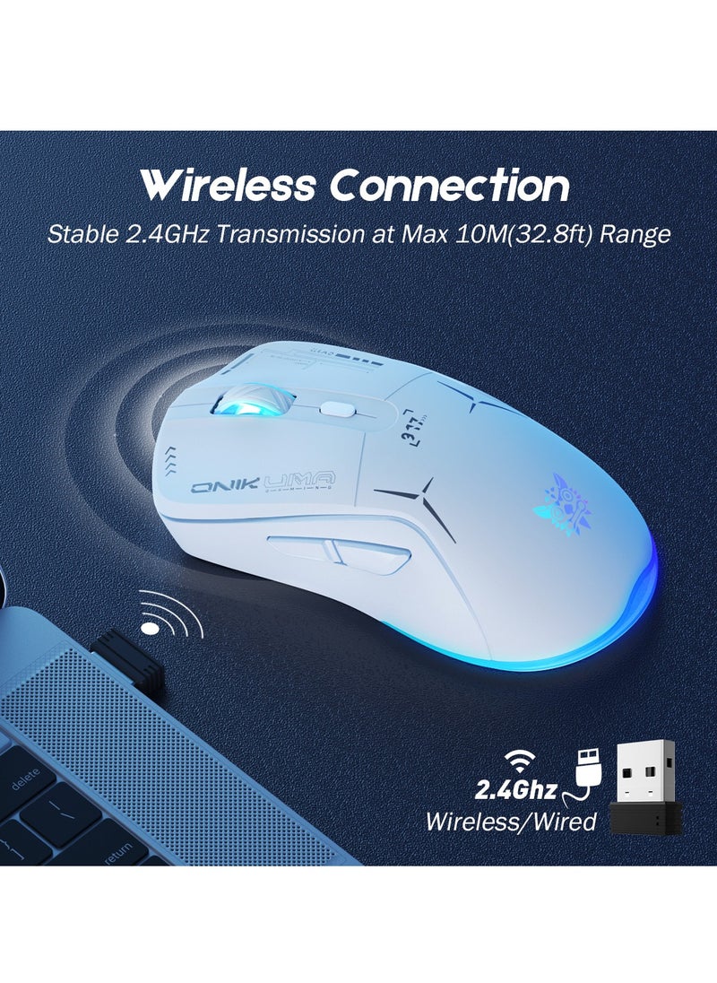 onikuma - 2.4G E-sports Game Mouse Mechanical Computer USB Colorful RGB Mouse - Image 1