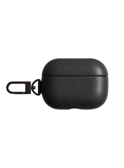 Mujjo AirPods Pro Case (1st & 2nd Generation) Compatible with Wireless Charging, Soft UK Premium Leather Cover with Keychain Hook