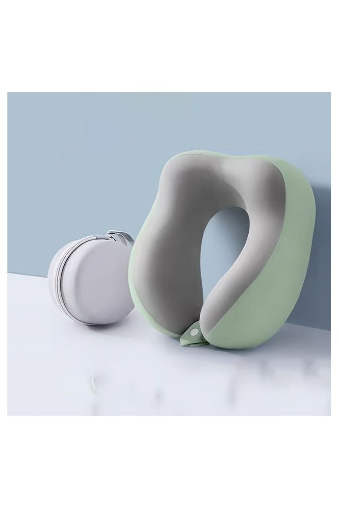 Ergonomic U-Shaped Neck Pillow with Storage Bag – Comfortable Headrest for Travel, Napping, and Office Use, Slow Rebound Support, Machine Washable Cover - Image 3