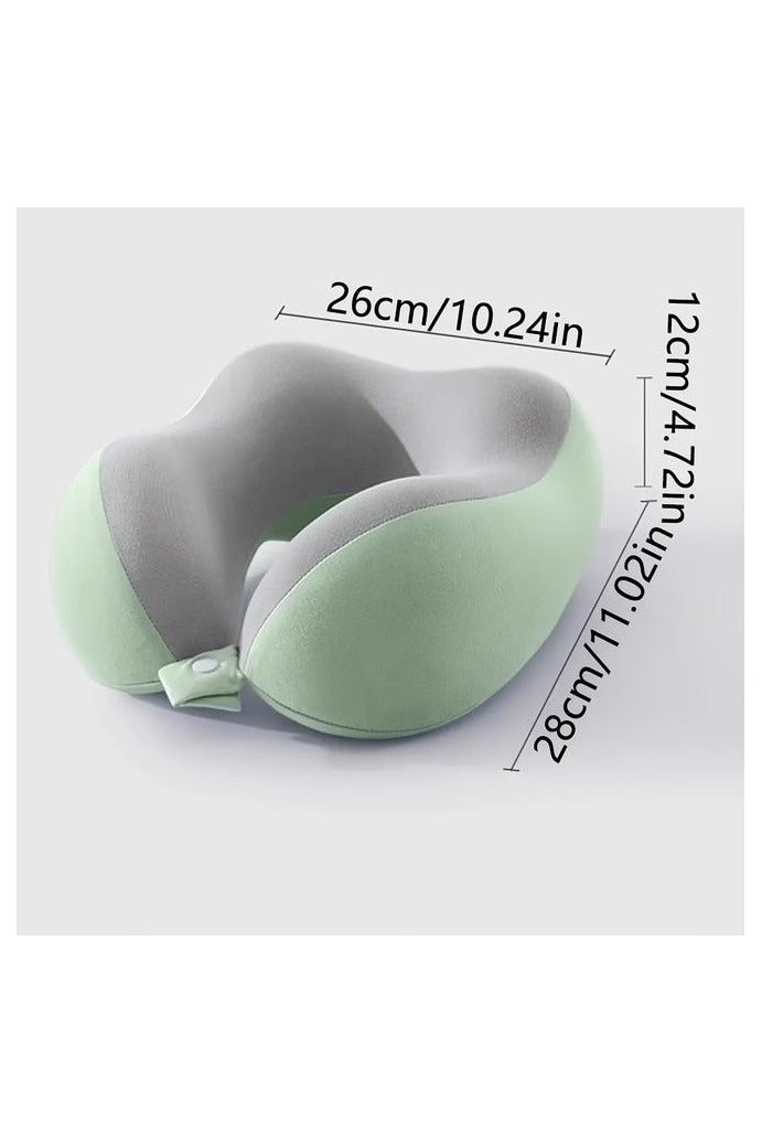 Ergonomic U-Shaped Neck Pillow with Storage Bag – Comfortable Headrest for Travel, Napping, and Office Use, Slow Rebound Support, Machine Washable Cover - Image 4