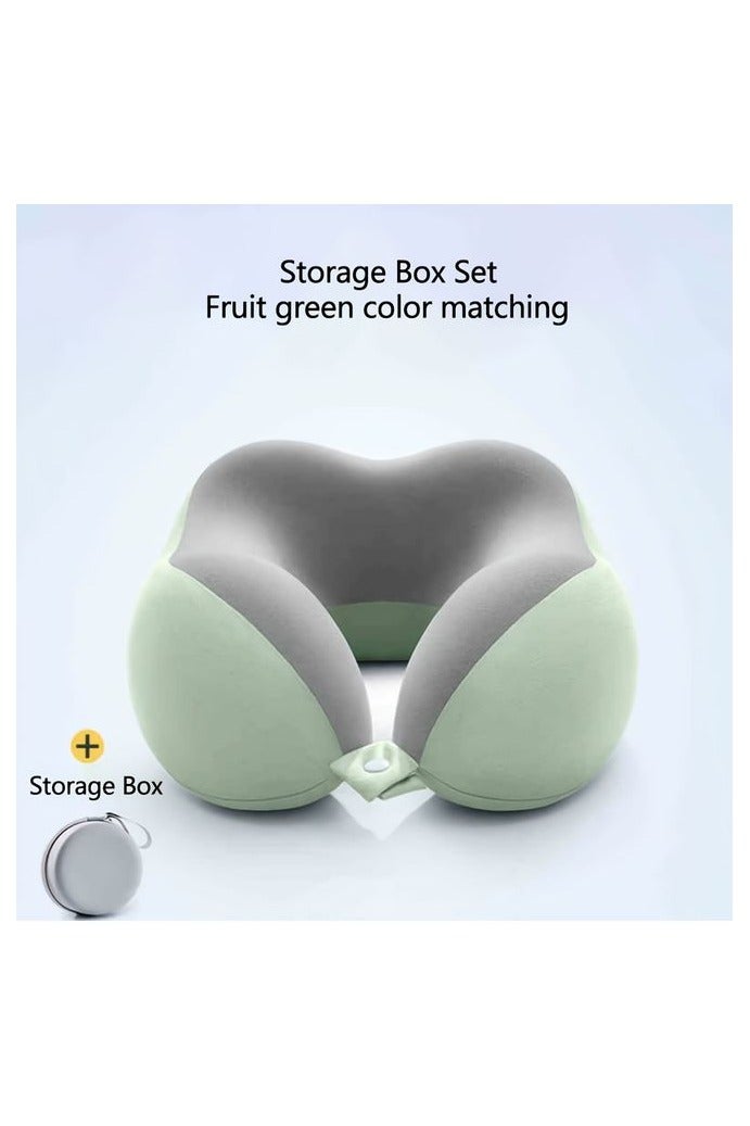 Ergonomic U-Shaped Neck Pillow with Storage Bag – Comfortable Headrest for Travel, Napping, and Office Use, Slow Rebound Support, Machine Washable Cover - Image 5