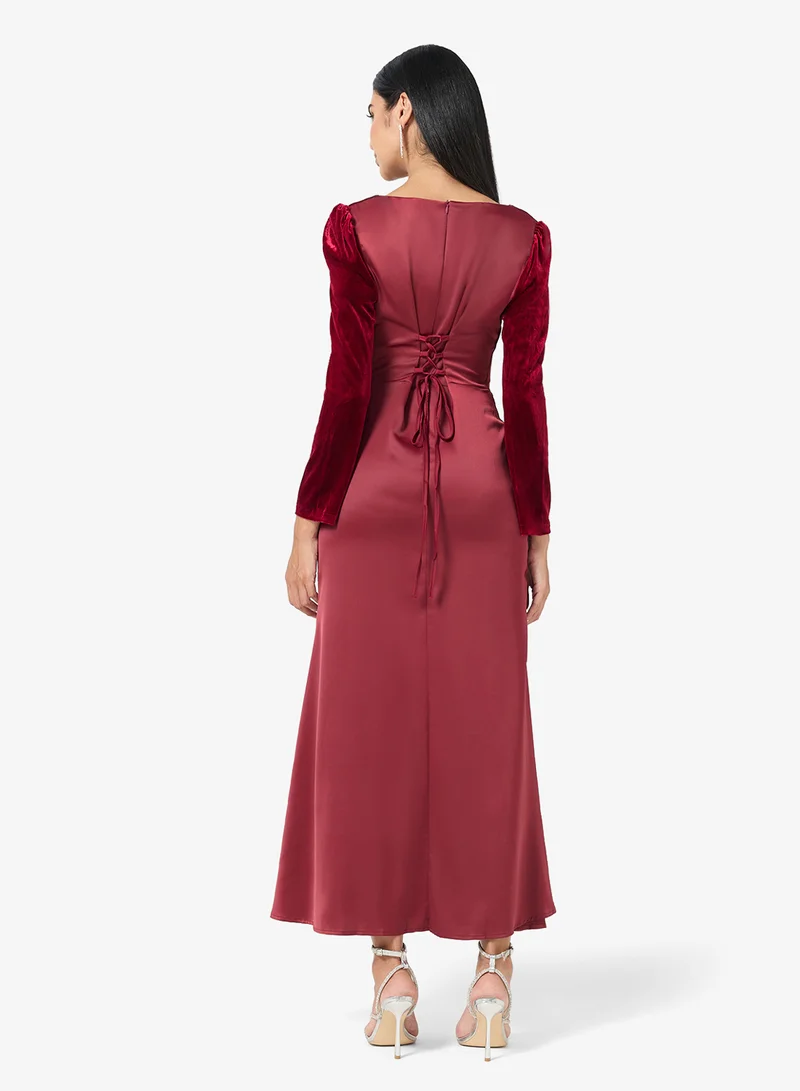 Khizana Two Toned Dress With Princess Waist Cut
