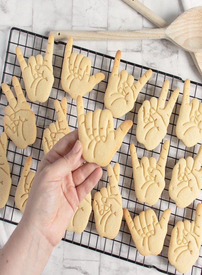 Bakerlogy قطاعة بسكويت على شكل إشارة شاكا، قطعة واحدة - بيكرلوجي - Image 5